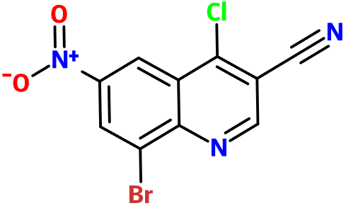 (image for) MC008038 8-Bromo-4-chloro-6-nitro-3-quinolinecarbonitrile